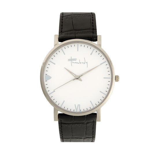 Amara X Black Croc Leather Strap