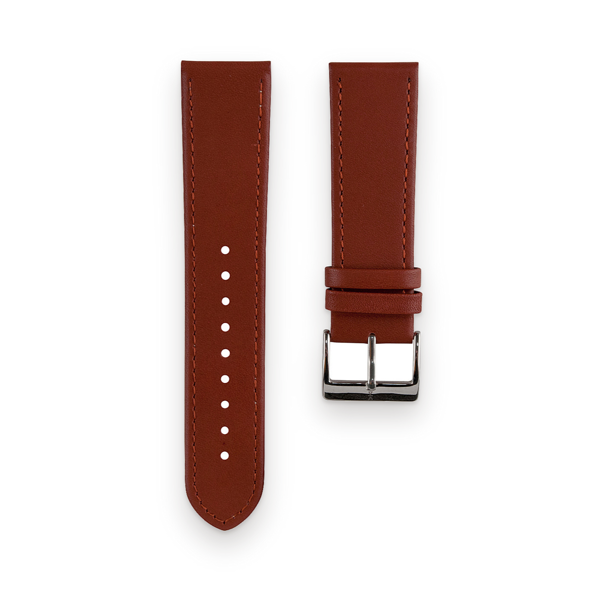 Freebody tan genuine leather watch strap