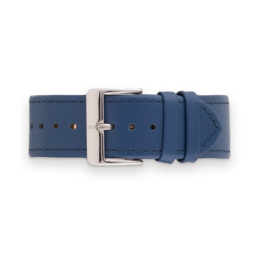 Freebody KR Series navy leather watch strap