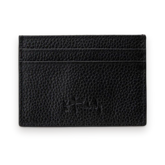 Freebody slim leather card holder, black