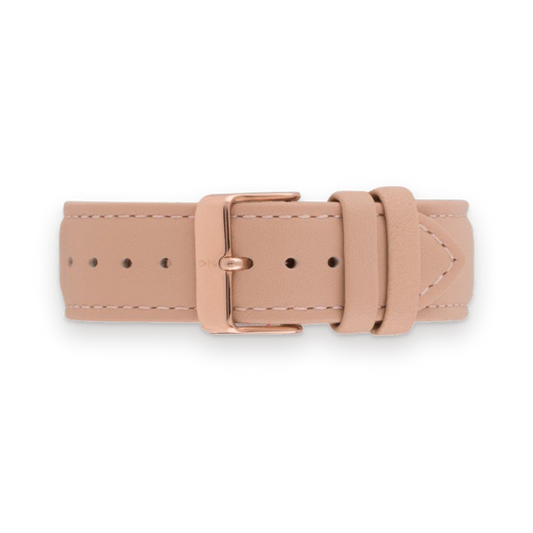 Freebody GS Series nude leather strap, rose gold buckle